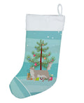 Chantilly Tiffany Cat Christmas Holiday Stocking Double-Sided Print, Polyester Suede,11x18, Made in USA