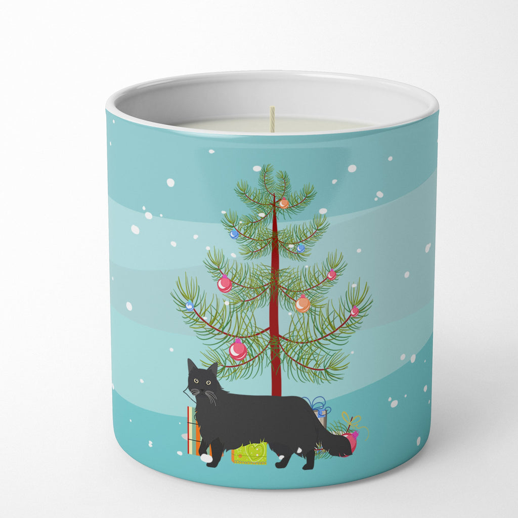 Black Chantilly Tiffany Cat Christmas Decorative Soy Candle Nature Soy Wax Essential Oil Home Decor Ideal for Bedroom Kitchen Bath Office Gift, 10 oz