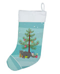 Chartreux Cat Christmas Holiday Stocking Double-Sided Print, Polyester Suede,11x18, Made in USA