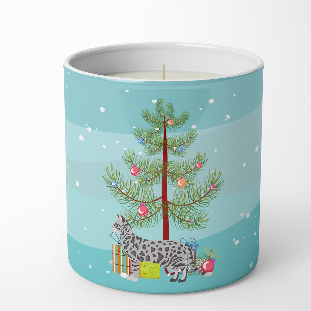 Cheetoh Cat Christmas Decorative Soy Candle Nature Soy Wax Essential Oil Home Decor Ideal for Bedroom Kitchen Bath Office Gift, 10 oz