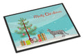 Cheetoh Cat Christmas Doormat Indoor Outdoor 18H X 27W Front Door Mat Rugs for Entryway, Non Slip Washable