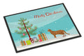 Cheetoh Cat Christmas Doormat Indoor Outdoor 18H X 27W Front Door Mat Rugs for Entryway, Non Slip Washable