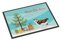 Cymric Cat Christmas Doormat Indoor Outdoor 24H X 36W Front Door Mat Rugs for Entryway, Non Slip Washable Low Pile,