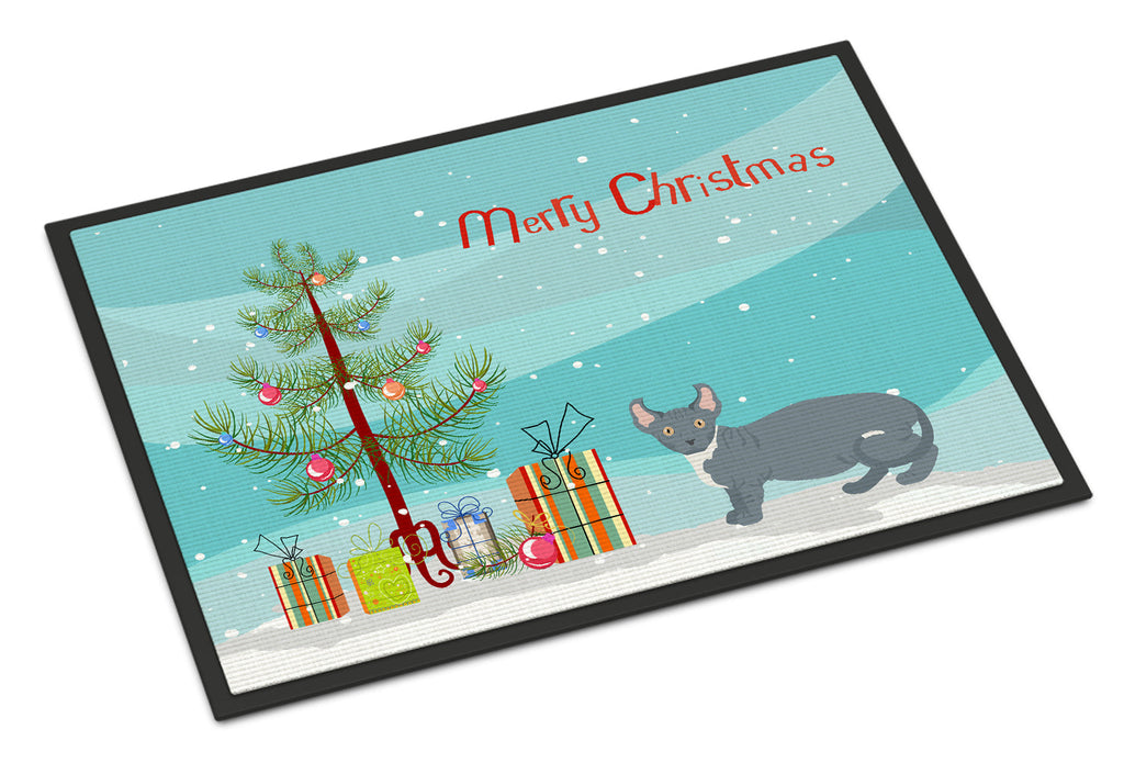 Dwelf Cat Christmas Doormat Indoor Outdoor 18H X 27W Front Door Mat Rugs for Entryway, Non Slip Washable