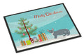Dwelf Cat Christmas Doormat Indoor Outdoor 18H X 27W Front Door Mat Rugs for Entryway, Non Slip Washable