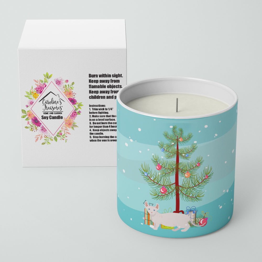 Dwelf Cat Christmas Decorative Soy Candle Nature Soy Wax Essential Oil Home Decor Ideal for Bedroom Kitchen Bath Office Gift, 10 oz