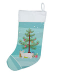 Dwelf Cat Christmas Holiday Stocking Double-Sided Print, Polyester Suede,11x18, Made in USA
