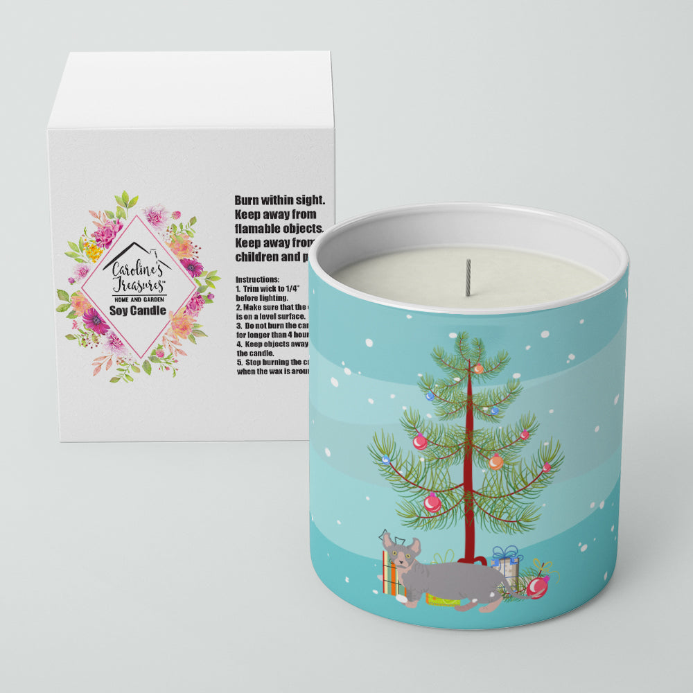 Dwelf Cat Christmas Decorative Soy Candle Nature Soy Wax Essential Oil Home Decor Ideal for Bedroom Kitchen Bath Office Gift, 10 oz