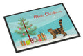 Foldex Exotic Fold Cat Christmas Doormat Indoor Outdoor 24H X 36W Front Door Mat Rugs for Entryway, Non Slip Washable Low Pile,
