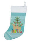 German Rex Cat Christmas Holiday Stocking Double-Sided Print, Polyester Suede,11x18, Made in USA