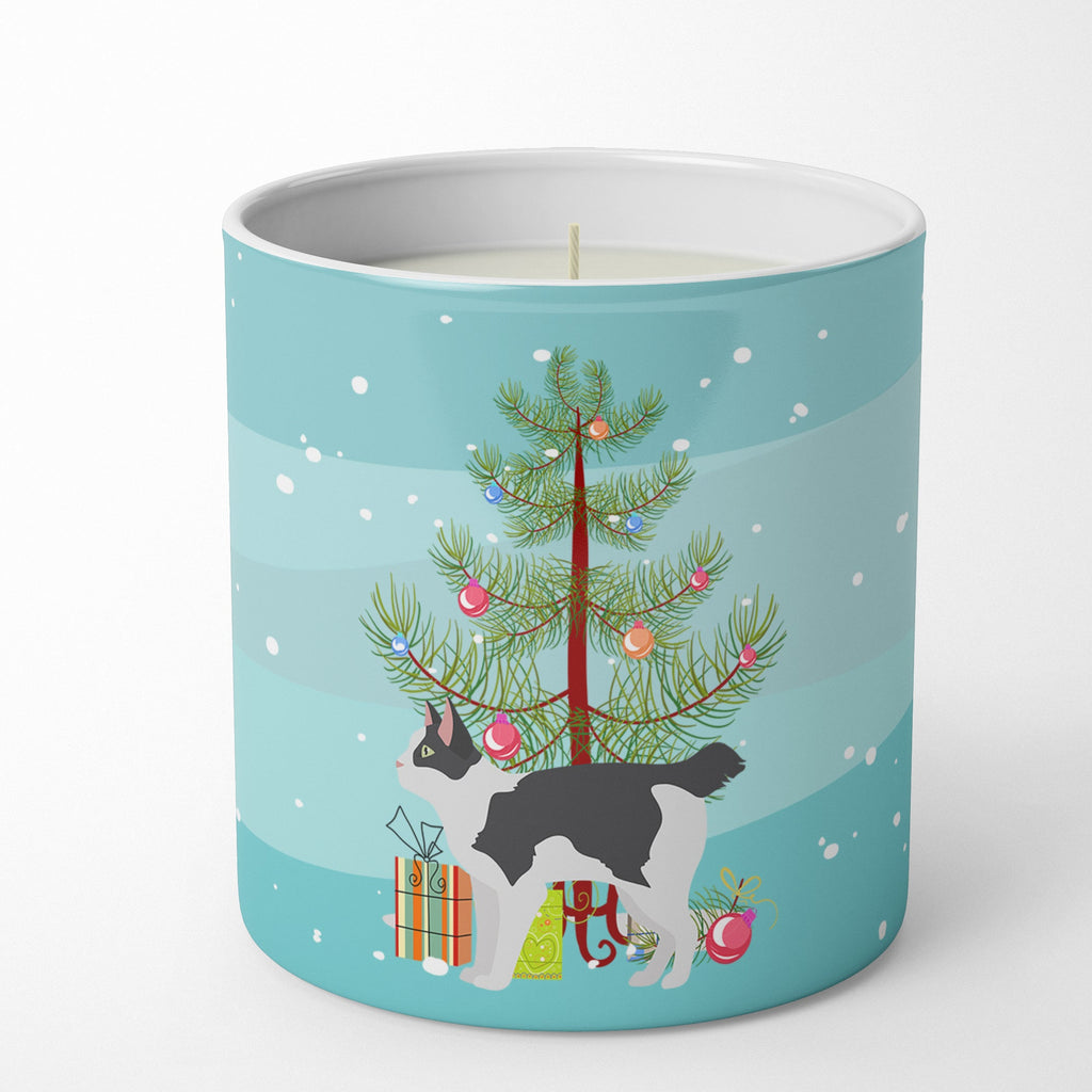 Japanese Bobtail Cat Christmas Decorative Soy Candle Nature Soy Wax Essential Oil Home Decor Ideal for Bedroom Kitchen Bath Office Gift, 10 oz