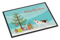 Korean Bobtail Cat Christmas Doormat Indoor Outdoor 24H X 36W Front Door Mat Rugs for Entryway, Non Slip Washable Low Pile,