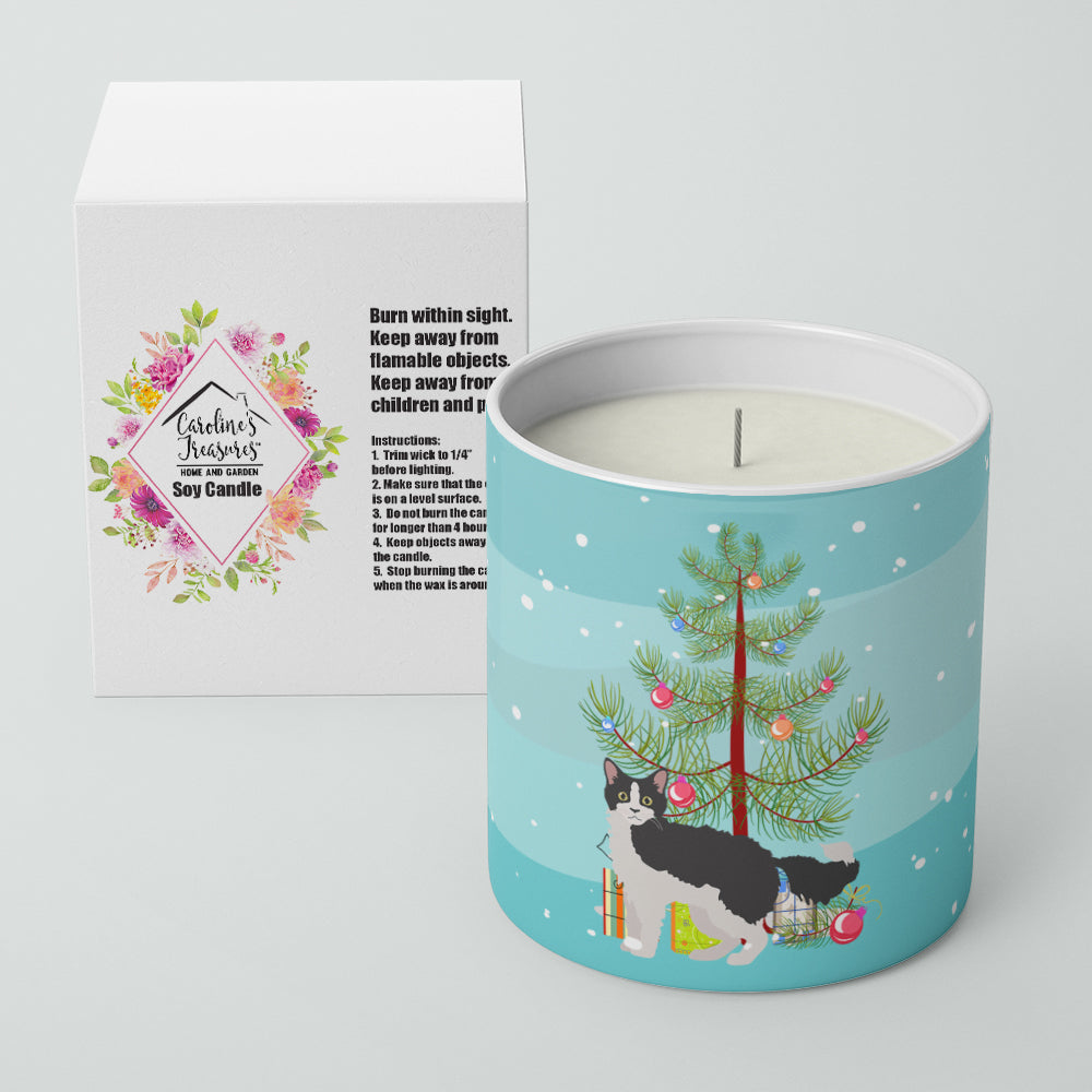 La Perm Cat Christmas Decorative Soy Candle Nature Soy Wax Essential Oil Home Decor Ideal for Bedroom Kitchen Bath Office Gift, 10 oz
