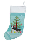La Perm Cat Christmas Holiday Stocking Double-Sided Print, Polyester Suede,11x18, Made in USA
