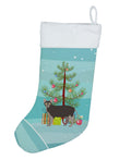 Lykoi Cat Merry Christmas Holiday Stocking Double-Sided Print, Polyester Suede,11x18, Made in USA