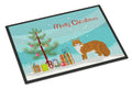 Maine Coon Cat Christmas Doormat Indoor Outdoor 18H X 27W Front Door Mat Rugs for Entryway, Non Slip Washable