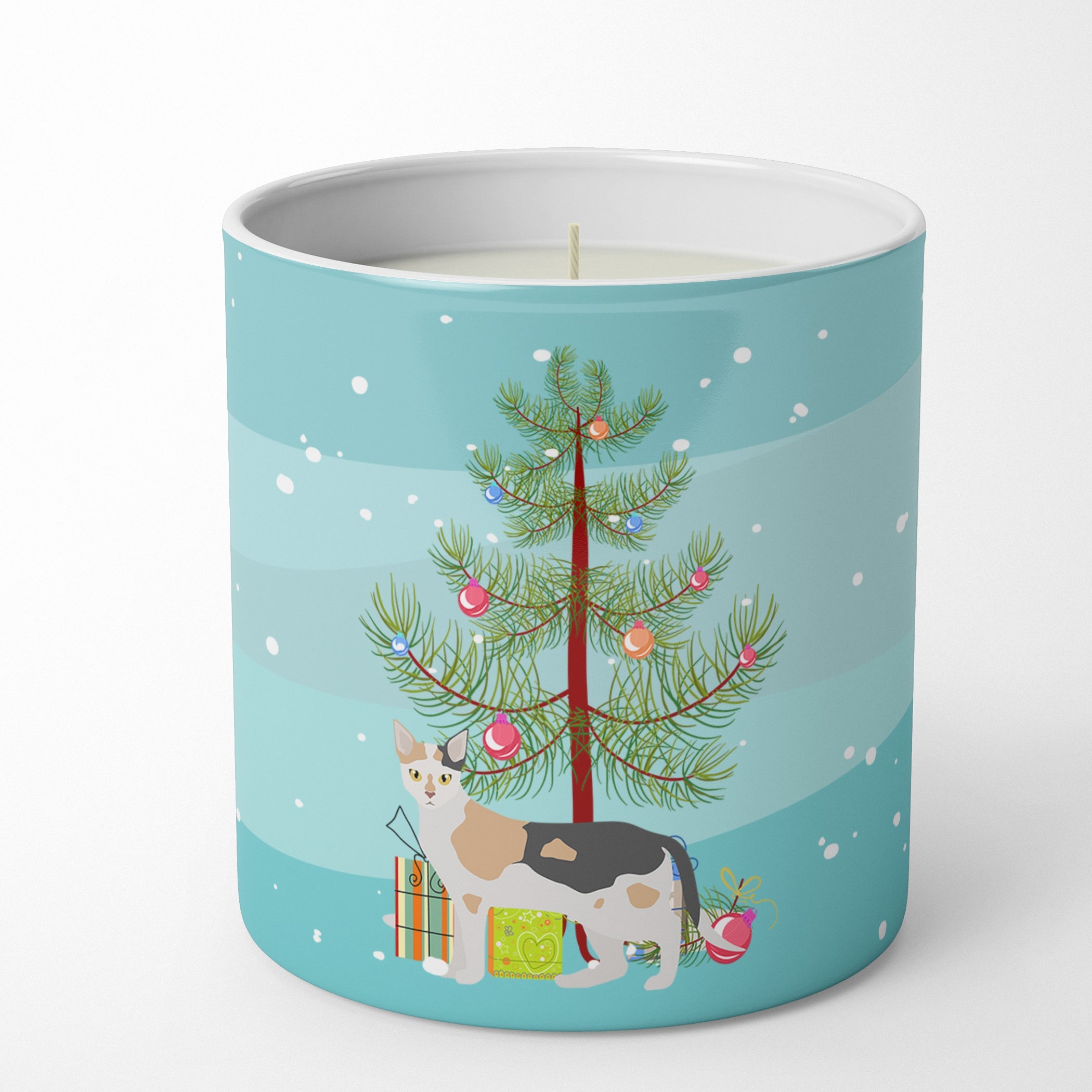 Malayan Cat Christmas Decorative Soy Candle Nature Soy Wax Essential Oil Home Decor Ideal for Bedroom Kitchen Bath Office Gift, 10 oz