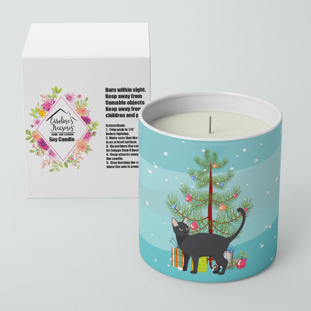 Malayan Cat Christmas Decorative Soy Candle Nature Soy Wax Essential Oil Home Decor Ideal for Bedroom Kitchen Bath Office Gift, 10 oz