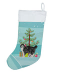 Manx Cat Christmas Holiday Stocking Double-Sided Print, Polyester Suede,11x18, Made in USA