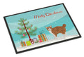 Manx Cat Christmas Doormat Indoor Outdoor 18H X 27W Front Door Mat Rugs for Entryway, Non Slip Washable