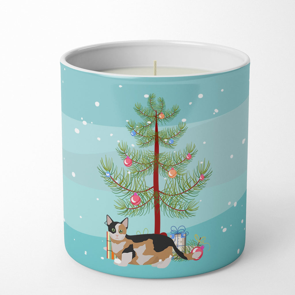 Munchkin Cat Christmas Decorative Soy Candle Nature Soy Wax Essential Oil Home Decor Ideal for Bedroom Kitchen Bath Office Gift, 10 oz