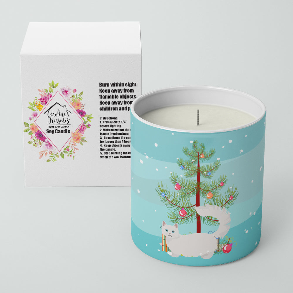 Napoleon Cat Christmas Decorative Soy Candle Nature Soy Wax Essential Oil Home Decor Ideal for Bedroom Kitchen Bath Office Gift, 10 oz