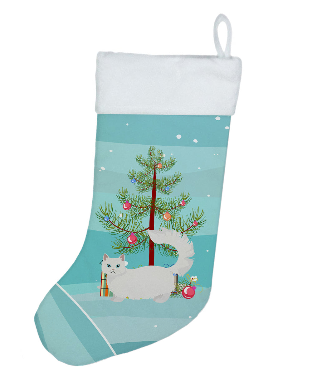 Napoleon Cat Christmas Holiday Stocking Double-Sided Print, Polyester Suede,11x18, Made in USA