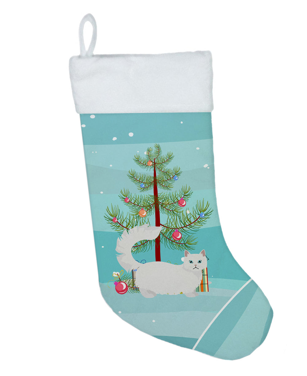 Napoleon Cat Christmas Holiday Stocking Double-Sided Print, Polyester Suede,11x18, Made in USA