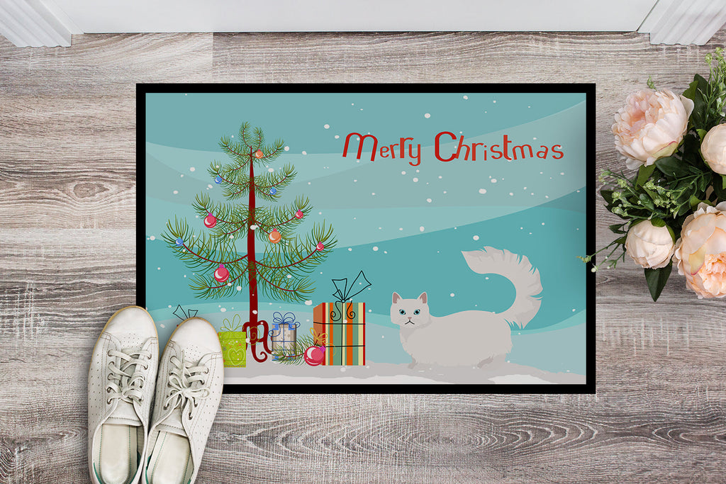 Napoleon Cat Christmas Doormat Indoor Outdoor 24H X 36W Front Door Mat Rugs for Entryway, Non Slip Washable Low Pile,