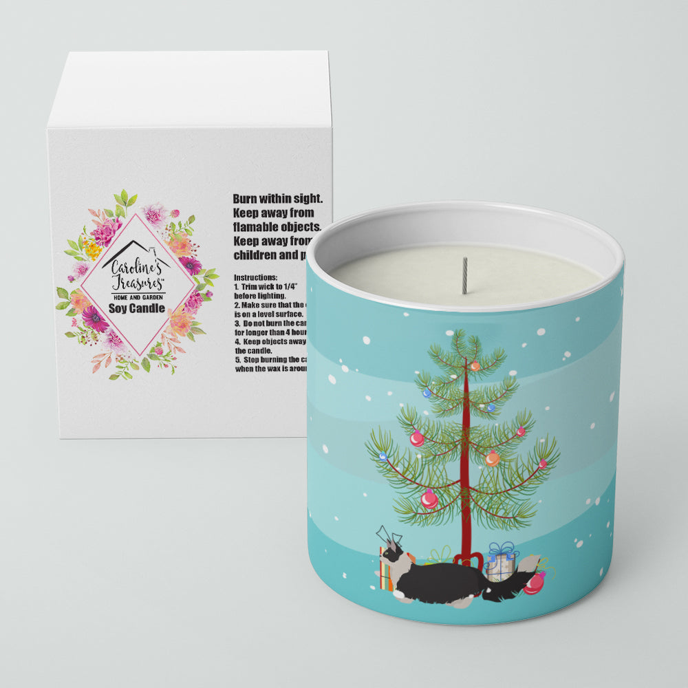 Napoleon Cat Christmas Decorative Soy Candle Nature Soy Wax Essential Oil Home Decor Ideal for Bedroom Kitchen Bath Office Gift, 10 oz