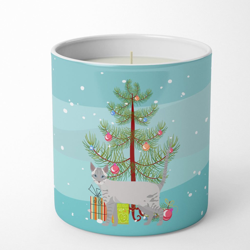 Ojos Azules Cat Christmas Decorative Soy Candle Nature Soy Wax Essential Oil Home Decor Ideal for Bedroom Kitchen Bath Office Gift, 10 oz