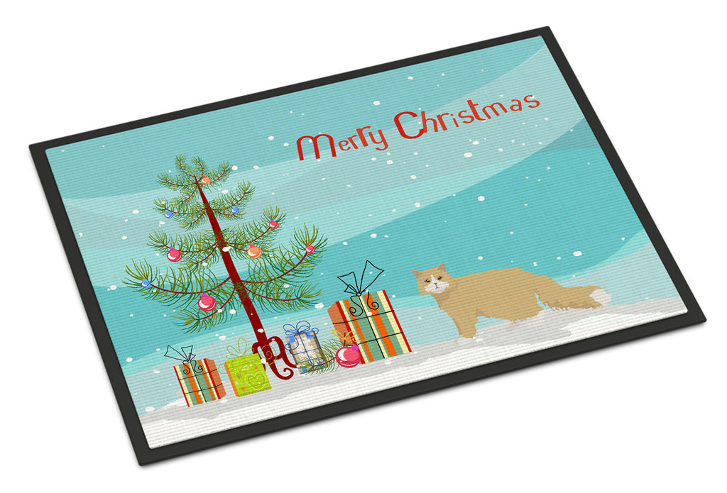 Oregon Rex Cat Christmas Doormat Indoor Outdoor 18H X 27W Front Door Mat Rugs for Entryway, Non Slip Washable