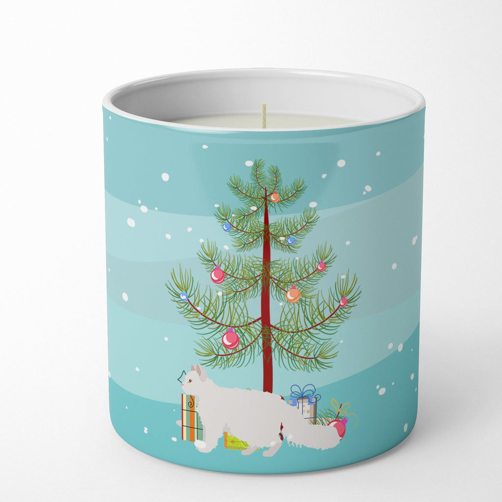 Oregon Rex Cat Christmas Decorative Soy Candle Nature Soy Wax Essential Oil Home Decor Ideal for Bedroom Kitchen Bath Office Gift, 10 oz