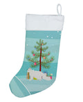 Oregon Rex Cat Christmas Holiday Stocking Double-Sided Print, Polyester Suede,11x18, Made in USA
