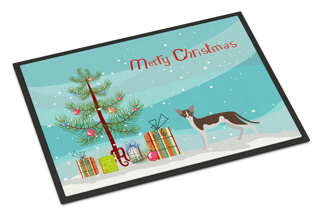 Oriental Shorthair Cat Christmas Doormat Indoor Outdoor 24H X 36W Front Door Mat Rugs for Entryway, Non Slip Washable Low Pile,