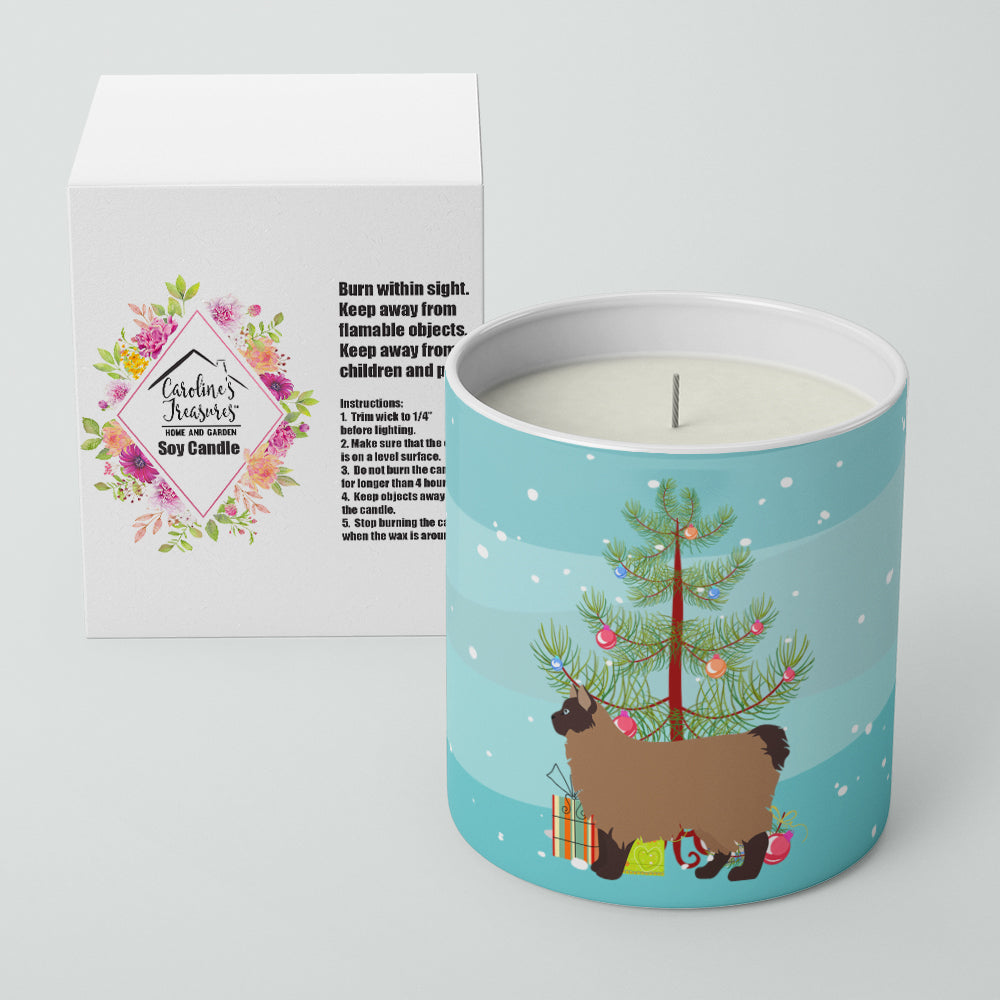Owyhee Bob Cat Christmas Decorative Soy Candle Nature Soy Wax Essential Oil Home Decor Ideal for Bedroom Kitchen Bath Office Gift, 10 oz
