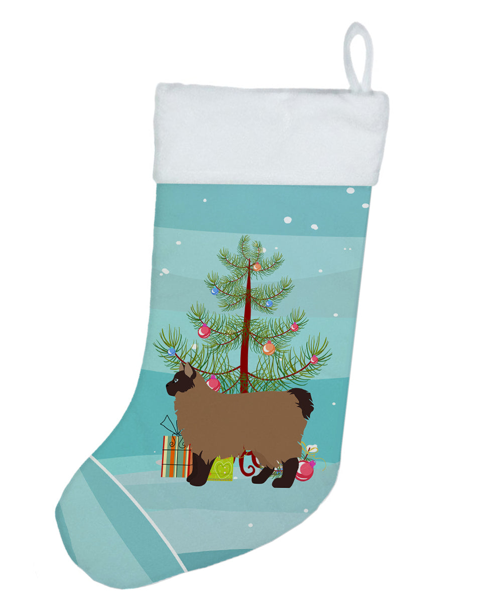 Owyhee Bob Cat Christmas Holiday Stocking Double-Sided Print, Polyester Suede,11x18, Made in USA