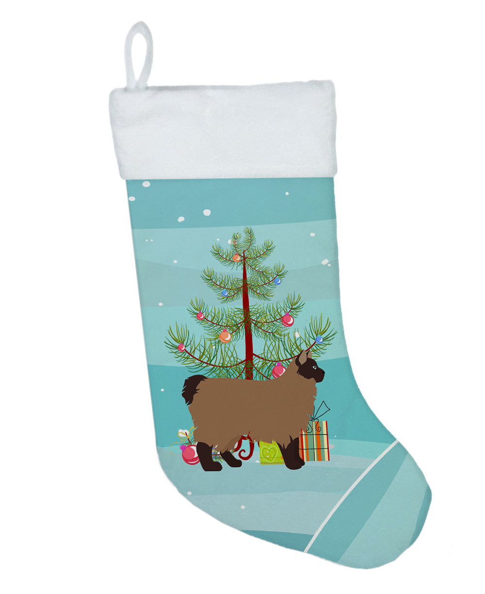 Owyhee Bob Cat Christmas Holiday Stocking Double-Sided Print, Polyester Suede,11x18, Made in USA