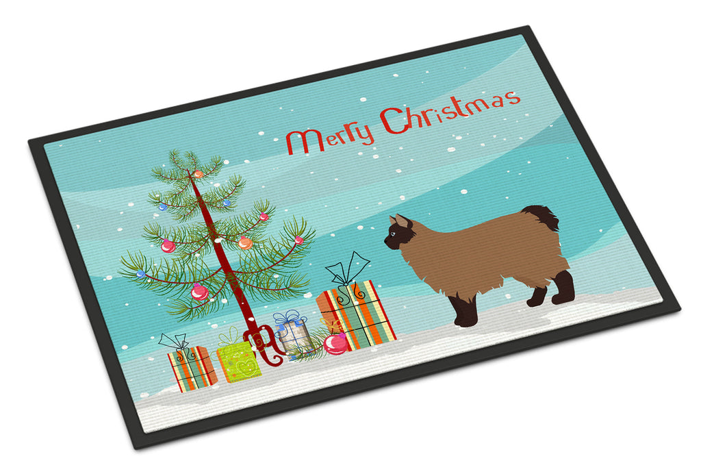 Owyhee Bob Cat Christmas Doormat Indoor Outdoor 18H X 27W Front Door Mat Rugs for Entryway, Non Slip Washable