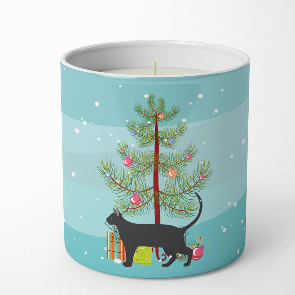 Pantherette Cat Christmas Decorative Soy Candle Nature Soy Wax Essential Oil Home Decor Ideal for Bedroom Kitchen Bath Office Gift, 10 oz