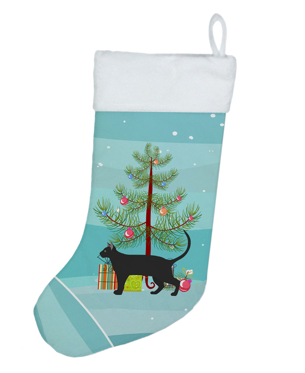Pantherette Cat Christmas Holiday Stocking Double-Sided Print, Polyester Suede,11x18, Made in USA