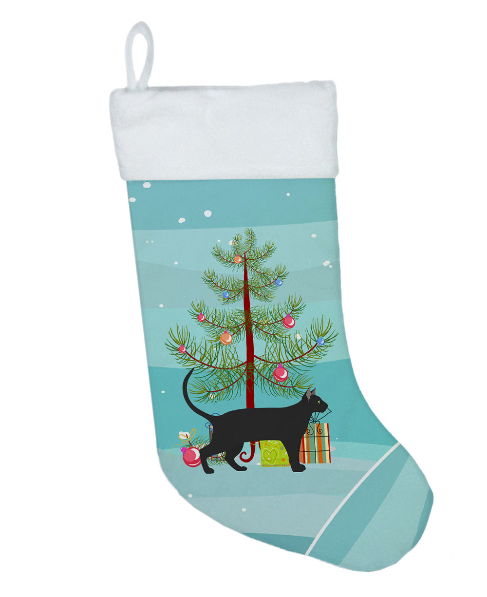 Pantherette Cat Christmas Holiday Stocking Double-Sided Print, Polyester Suede,11x18, Made in USA
