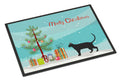 Pantherette Cat Christmas Doormat Indoor Outdoor 24H X 36W Front Door Mat Rugs for Entryway, Non Slip Washable Low Pile,
