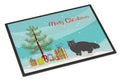 Black Persian Traditional Cat Christmas Doormat Indoor Outdoor 24H X 36W Front Door Mat Rugs for Entryway, Non Slip Washable Low Pile,