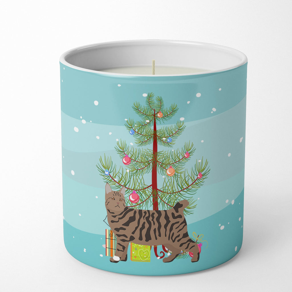 Pixie Bob Cat  Christmas Decorative Soy Candle Nature Soy Wax Essential Oil Home Decor Ideal for Bedroom Kitchen Bath Office Gift, 10 oz