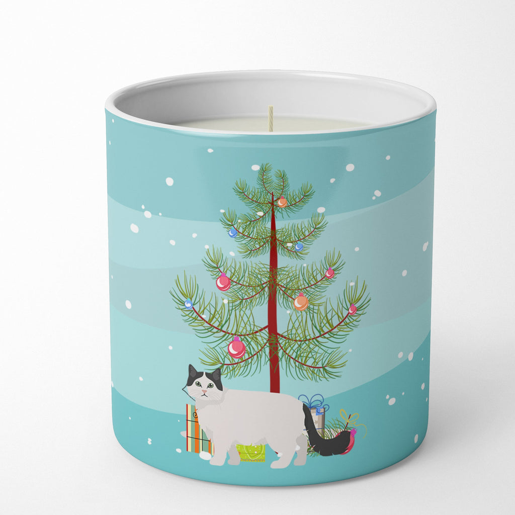 Ragamuffin Cat  Christmas Decorative Soy Candle Nature Soy Wax Essential Oil Home Decor Ideal for Bedroom Kitchen Bath Office Gift, 10 oz
