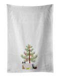 Ragamuffin Cat  Christmas Kitchen Towel Set of 2 White Dish Towels Decorative Bathroom Hand towel for Hand, Face, Hair, Yoga, Tea, Dishcloth, 19 X 28", White