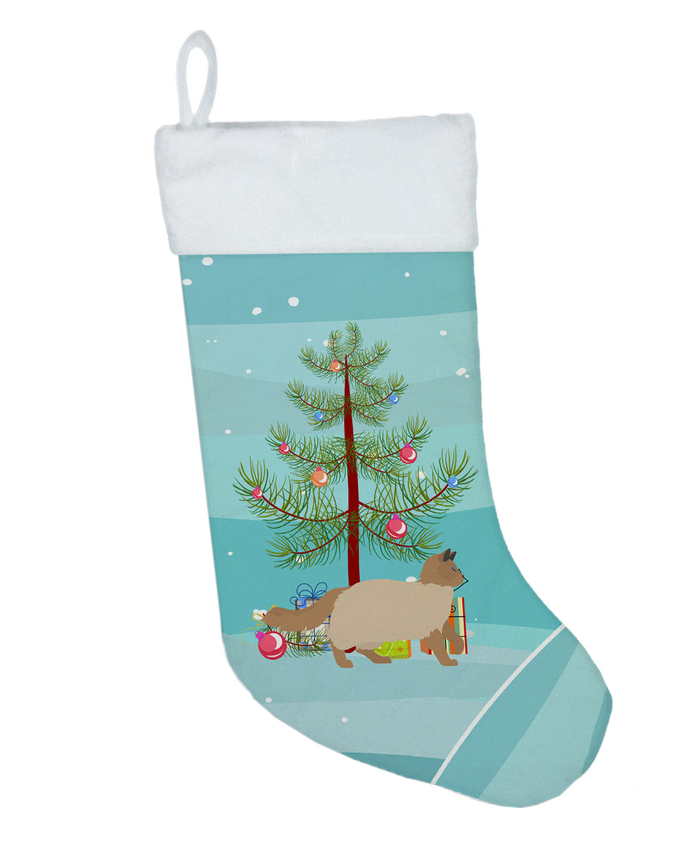 Ragdoll Cat Christmas Holiday Stocking Double-Sided Print, Polyester Suede,11x18, Made in USA