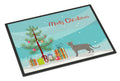 Safari Cat Christmas Doormat Indoor Outdoor 18H X 27W Front Door Mat Rugs for Entryway, Non Slip Washable