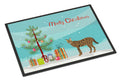 Savannah Cat Christmas Doormat Indoor Outdoor 18H X 27W Front Door Mat Rugs for Entryway, Non Slip Washable